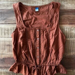 Old Navy Women's Terracotta Sleeveless Blouse